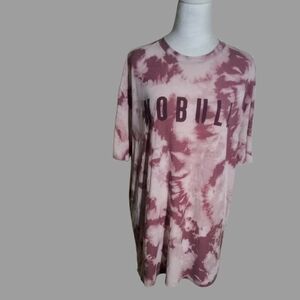 NOBULL Tie Dye T-Shirt XL Men’s Athletic Training Tee Mauve Purple USA Made...
